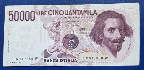 50000 lire bernini tipo - bernini, i