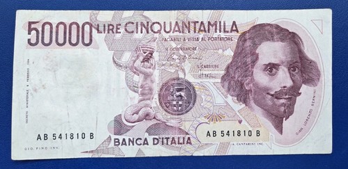 50000 lire bernini tipo - 50000,