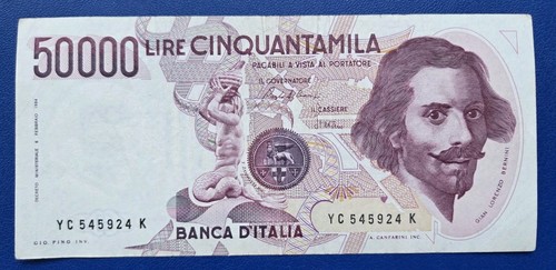 50000 lire bernini - 50000, tipo